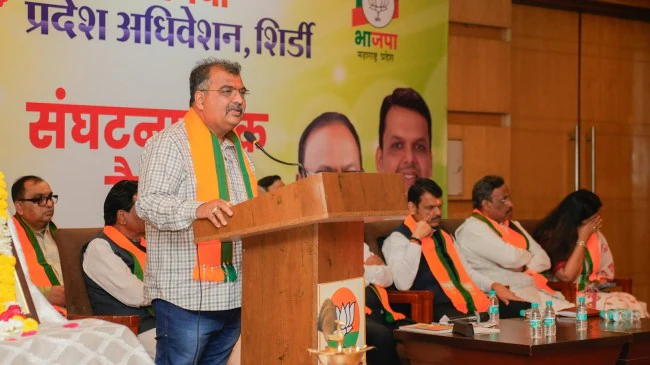 Global Eye : Ravindra Chavan hails from the Maratha community and is a four-time MLA from Dombivali